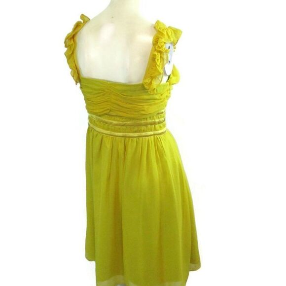 Diane von Furstenberg Yellow Silk Dress 2 - Picture 6 of 7